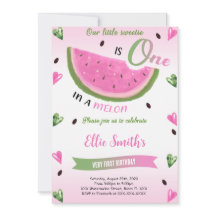 Invitación de cumpleaños de sandía