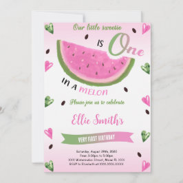 Invitación de cumpleaños de sandía