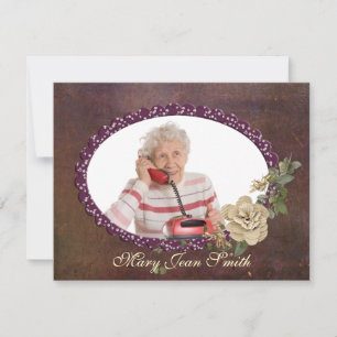 Invitación de cumpleaños de Senior Citizen