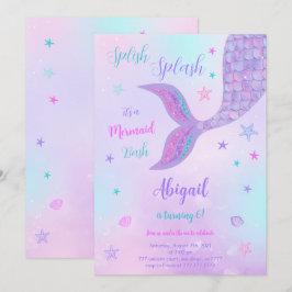 Invitación de cumpleaños de sirena