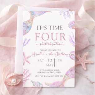 Invitación de cumpleaños de sirena