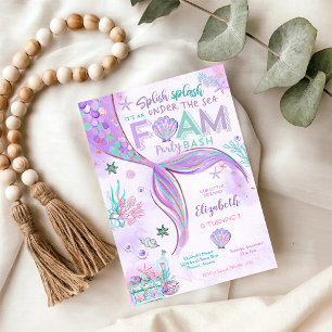 Invitación de cumpleaños de Sirena debajo del mar