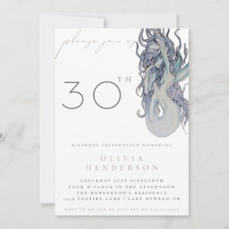 Invitación de cumpleaños de Sirena para Adultos pa