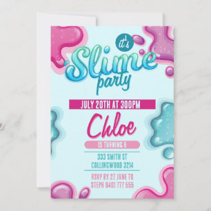 Invitación de cumpleaños de Slime
