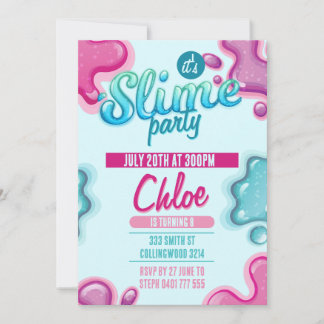 Invitación de cumpleaños de Slime
