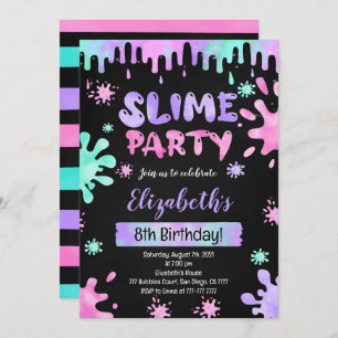 Invitación de cumpleaños de Slime