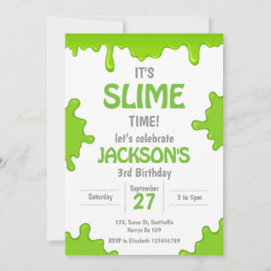 Invitación de cumpleaños de Slime
