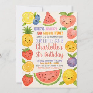 Invitación de cumpleaños de Splash Tropical
