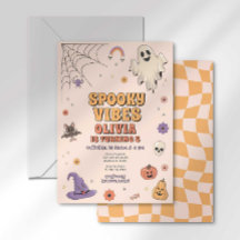 Invitación de cumpleaños de Spooky Vibes