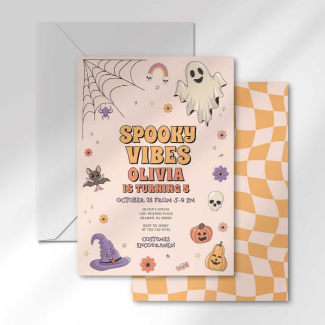 Invitación de cumpleaños de Spooky Vibes (Subido por el creador)