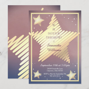 Invitación de cumpleaños de Star