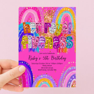 Invitación de cumpleaños de Su Alteza Real Quinida