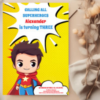 Invitación de cumpleaños de superhéroes