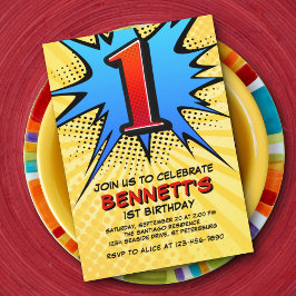 Invitación de cumpleaños de superhéroes