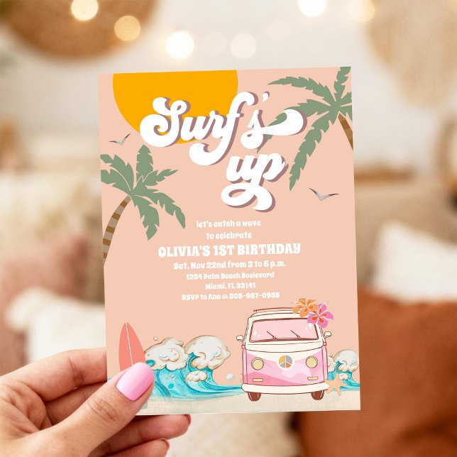 Invitación de cumpleaños de Surf's Up Beach (Subido por el creador)