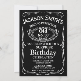 Invitación de cumpleaños de Surprise Whiskey