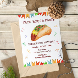 Invitación de cumpleaños de Taco