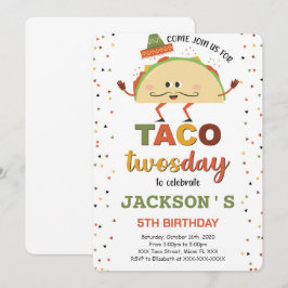 Invitación de cumpleaños de taco