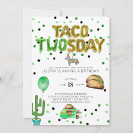 Invitación de cumpleaños de Taco TWOsday