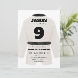 Invitación de cumpleaños de Taekwondo Artes Marcia