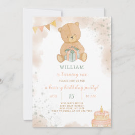 Invitación de cumpleaños de Teddy
