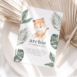 Invitación de cumpleaños de tigre