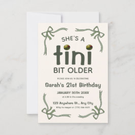 Invitación de cumpleaños de Tini Bit Older Dirty M