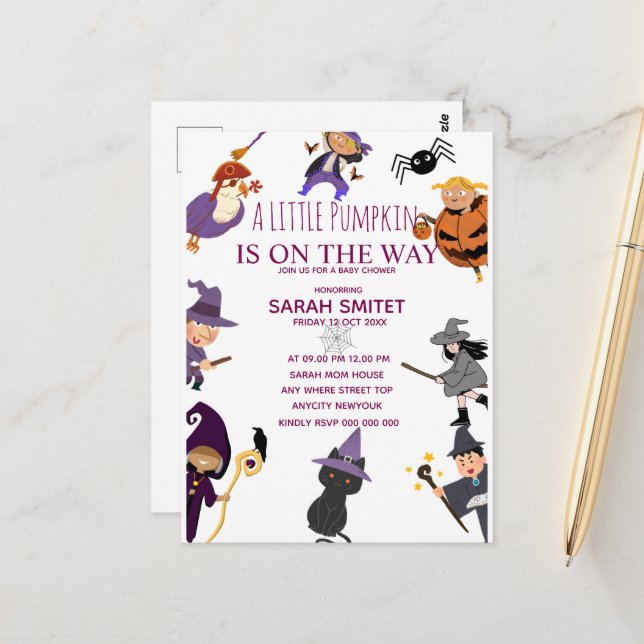Invitación de cumpleaños de todos los monstruos, C (Anverso/Reverso In Situ)