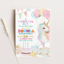 Invitación de Cumpleaños de Torta de Cumpleaños de