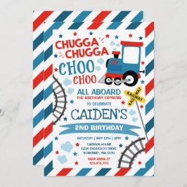 Invitación de cumpleaños de tren Chugga Chugga Cho