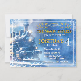 Invitación de cumpleaños de Tren Mágico
