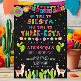 Invitación de cumpleaños de tres esta | Invitación