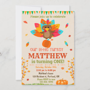 Invitación de cumpleaños de Turquía Invitación a T