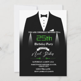 Invitación de cumpleaños de Tuxedo