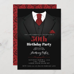 Invitación de cumpleaños de Tuxedo