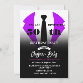 Invitación de cumpleaños de Tuxedo
