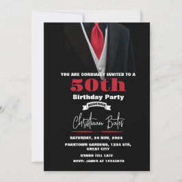 Invitación de cumpleaños de Tuxedo