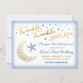 Invitación de cumpleaños de Twinkle Twinkle Little