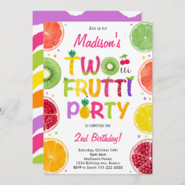 Invitación de cumpleaños de Twotti Frutti