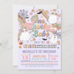 Invitación de cumpleaños de un bebé fantasma - Chi