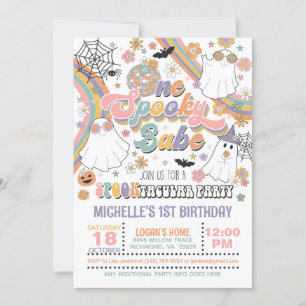 Invitación de cumpleaños de un bebé fantasmal - Ch