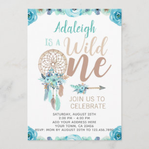 Invitación de cumpleaños de un Chica salvaje, Drea