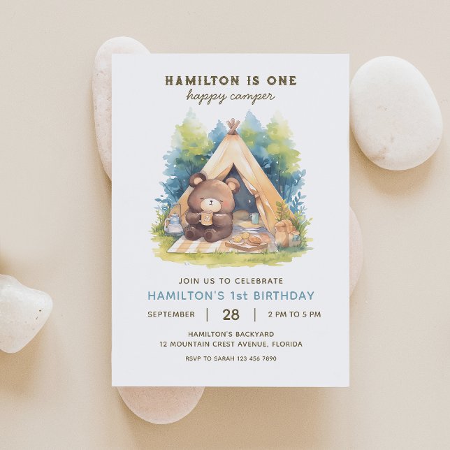 Invitación de cumpleaños de un compañero de camper (Subido por el creador)