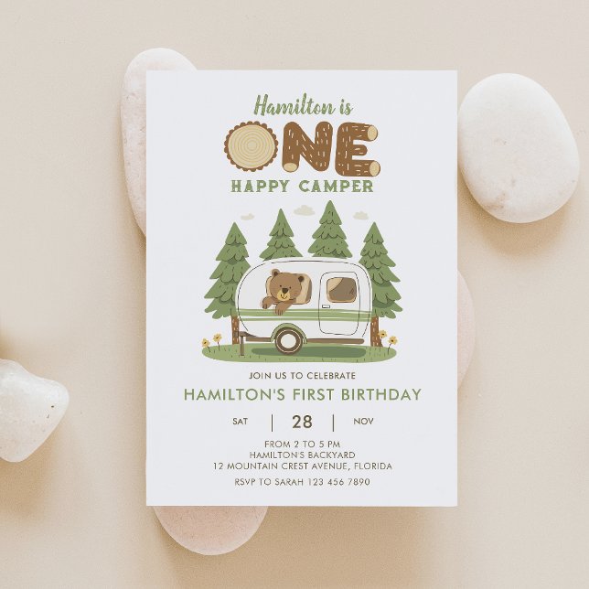 Invitación de cumpleaños de un compañero de camper (Subido por el creador)