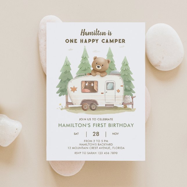 Invitación de cumpleaños de un compañero de camper (Subido por el creador)
