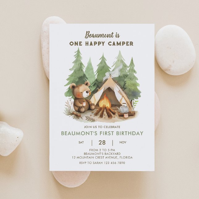 Invitación de cumpleaños de un compañero de camper (Subido por el creador)