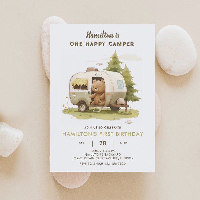 Invitación de cumpleaños de un compañero de camper (Subido por el creador)
