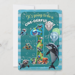 Invitación de cumpleaños de un día maravilloso en