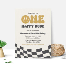 Invitación de cumpleaños de un tipo feliz ・ Amigo 