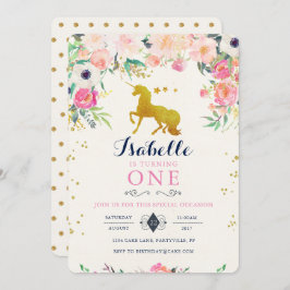 Invitación de cumpleaños de Unicornio